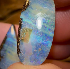 19.4cts - Australian Boulder Opal Pair - Opal Whisperers