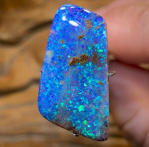 5.3cts - Australian Boulder Seam Opal. Reef Pattern - Opal Whisperers