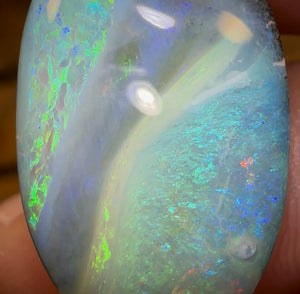 18.6cts - “Currents” Queensland Boulder Seam Opal - Opal Whisperers