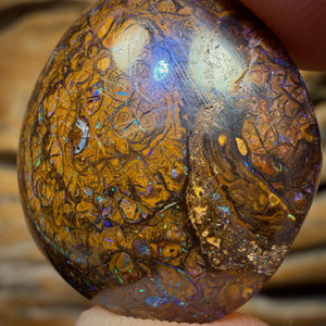 32.4cts - Yowah Nut Tribal Opal. Australian Boulder Opal