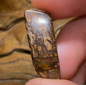 15cts - “Celebrity Stone” Solid Australian Boulder Opal Pipe Crystal - Opal Whisperers