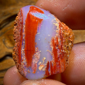 30.9cts - Boulder Pipe Opal Rough Piece. Australian Opal
