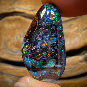 Bargain Banger Card! 26.1cts - TOP Tribal Australian Boulder Opal. Double Sided!