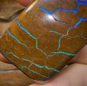760.9cts - Polished Queensland Boulder Opal Specimen. Massive Heritage Piece - Opal Whisperers