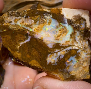 (Template) 233.8g- 7x Large Queensland Boulder Opal Rough Pieces - Opal Whisperers