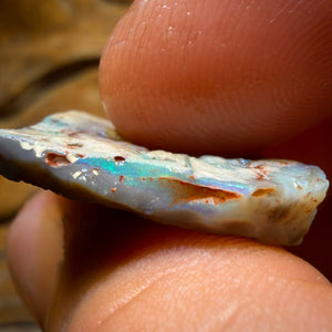 15.1cts - Lightning Ridge Dark Opal Rough Piece
