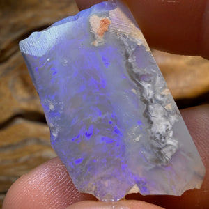 HDW 31.2cts - Lightning Ridge Dark Opal Rough Piece