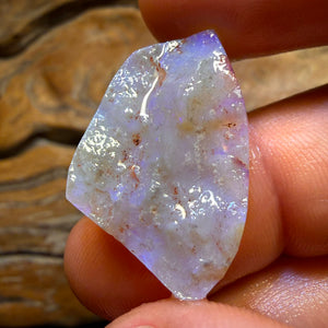 19.1cts - Lightning Ridge Crystal Opal Rough Rub