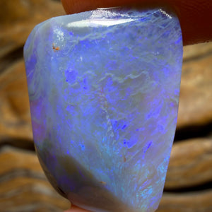 25.1cts - Lightning Ridge Semi Crystal Opal Rough Rub