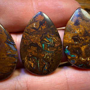 Wildcard! 97.6cts - 3x Australian Tribal Boulder Opal’s. Wholesale Parcel