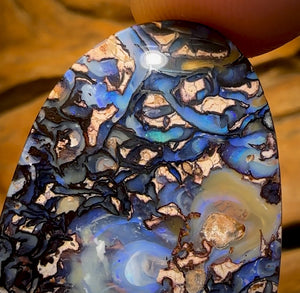 43.3cts - “Celebrity Stone” Double Sided Tribal Yowah Nut Opal. Featured on “Outback Opal Hunters”!