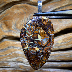 33.1cts - Solid Queensland Boulder Opal Pendant