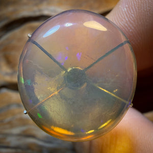 Australischer Opal in reiner Kristallqualität von Lightning Ridge, 21,2 Karat