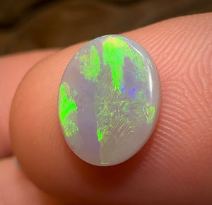 2.9cts - Lightning Ridge Black Australian Opal Pair - Opal Whisperers
