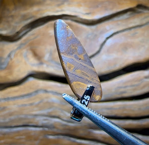 Unique Sterling Silver - Drilled Australian Boulder Opal Doublet Pendant - Opal Whisperers