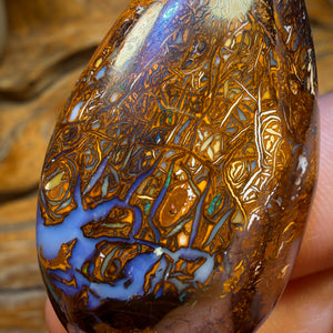 Art of Opal Style “Blue Flames” - 101.1cts Tribal Exclusive Release - Yowah Nut Opal