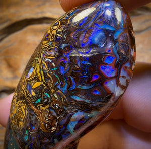 265.6cts - Top Tribal Australian Boulder Opal. Polished Specimen