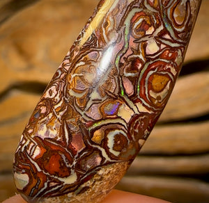 30.1cts - Highly Artistic Tribal Yowah Nut Opal. ‘Art of Opal’ Candidate