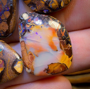 84.8cts - 5x Australian Tribal Boulder Opal’s. Wholesale Dealers Parcel