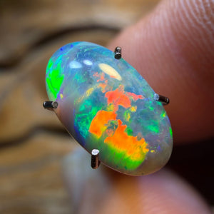 1.25cts - Lightning Ridge Black Crystal Opal