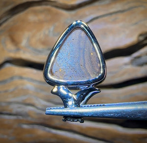 14k White Gold - Queensland Boulder Opal Doublet Pendant