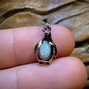 Sterling Silver - Solid South Australian Crystal Opal Pendant