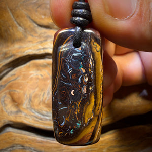36 x 16mm - Drilled Tribal Queensland Boulder Opal Necklace