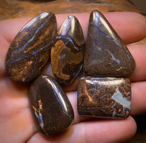š 161.8cts - 5x Australian Boulder Seam Opalās. Wholesale Dealers Parcel STEAL