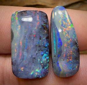 26.9cts - “Landscapes”Australian Boulder Opal Set - Opal Whisperers
