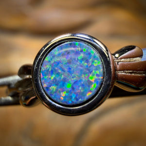 🔨 AUCTION 🔨 Sterling Silver - Queensland Boulder Opal Doublet Ring