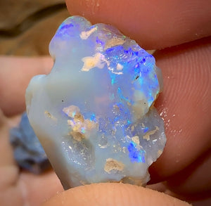 40.3cts - 3x Lightning Ridge Crystal and Dark Opal Rough - Opal Whisperers