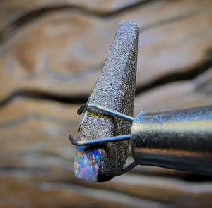 1.8cts - Queensland Boulder Seam Opal Red Multi Floral