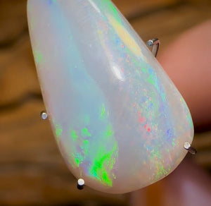 4.2cts - Rare Mintabie Dark Opal. Decades Old ISAACS CUT Landscape Stone - Opal Whisperers