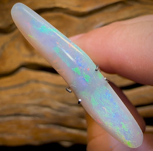 4.75cts - Rare Mintabie Dark Crystal Opal. Decades Old ISAACS CUT - Opal Whisperers