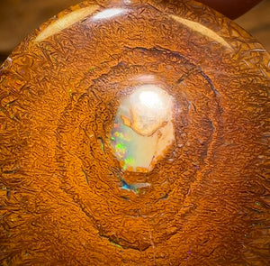 “Tribal Eye 2” 38.1cts - Yowah Nut Tribal Kernel Opal. Double Sided!