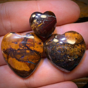 79.1cts - 3x Australian Boulder Opal’s. Wholesale Dealers Parcel