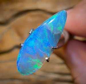 2.3cts - Lightning Ridge Semi Black Opal - Opal Whisperers