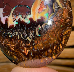 99.3cts - Top Tribal Queensland Boulder Opal. Double Sided!