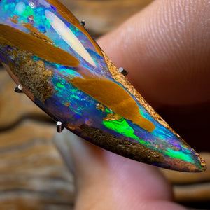 OpalFest 50% Off Banger WildCard! 7.8cts - “Tooth Like” TOP Solid Australian Boulder Pipe Opal