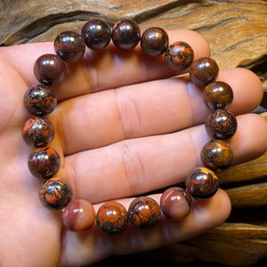 10 x 10mm Drilled Tribal Boulder Opal Bead Bracelets. BULK LISTING Multiple available