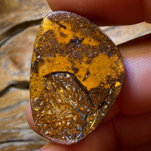 38.5cts - Tribal Queensland Boulder Opal from Yowah