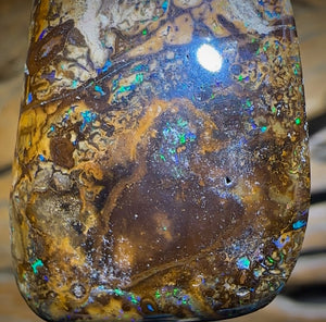 Solid Tribal Queensland Boulder Opal Pendant