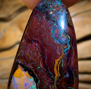 24.5cts - Tribal Queensland Boulder Opal from Koroit with Kernel