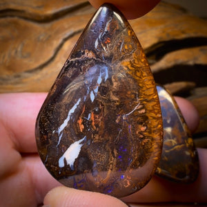 158.3cts - 3x Australian Tribal Boulder Opal’s. Wholesale Dealers Parcel Bargain