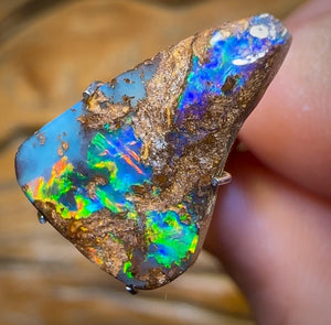 4.15cts - Amazing Colour Pattern Combo Queensland Boulder Opal from Yowah