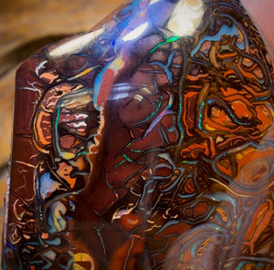 341.8cts - Large Koroit Tribal Australian Boulder Opal. Polished Specimen