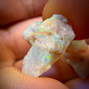 11.5cts - 3x Rare Mintabie Opal Rough Parcel. South Australian Opal
