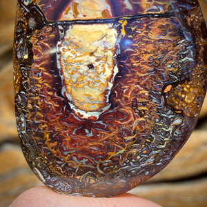 Arent You Glad you Stayed to the End Wildcard! 75.4cts - Tribal Queensland Boulder Opal from Yowah