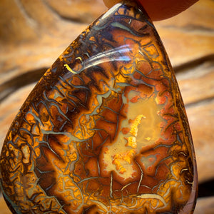 56.6cts - Tribal Yowah Nut Opal. Australian Opal