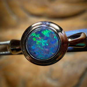 Sterling Silver - Queensland Boulder Opal Doublet Ring Bargain